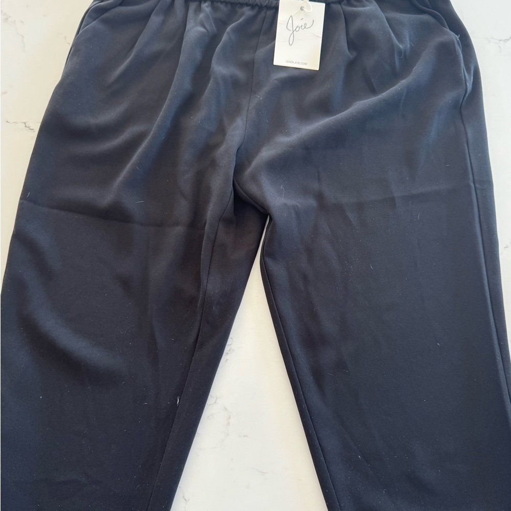 Joie Black Sweatpants Relaxed Fit Elastic Waistband